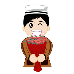 [LINEスタンプ] HN Muslim Boy