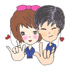 [LINEスタンプ] Boy ＆ Bae