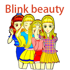 [LINEスタンプ] Blink Beauty