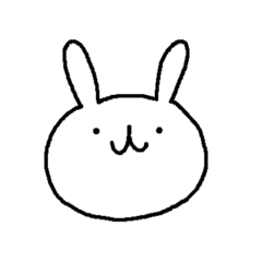 [LINEスタンプ] うさぎだと思う