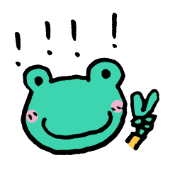 [LINEスタンプ] Let's froggy---Exclamation mark only2
