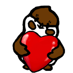 [LINEスタンプ] A sparrow do its best; ...！