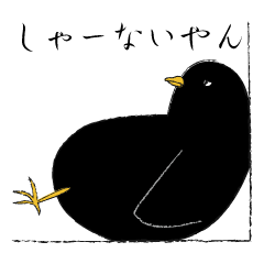[LINEスタンプ] 黒いトリ【日常・関西弁】
