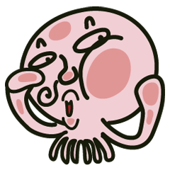 [LINEスタンプ] Ho Chirp Octopus ＆ Friends