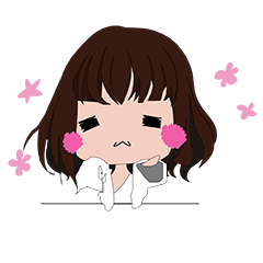 [LINEスタンプ] My world with me-girl