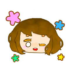 [LINEスタンプ] ほのぼの系女子