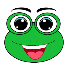 [LINEスタンプ] Frog Face : Muka Kodok