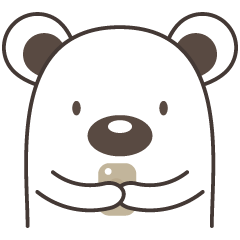 [LINEスタンプ] White Bear Na