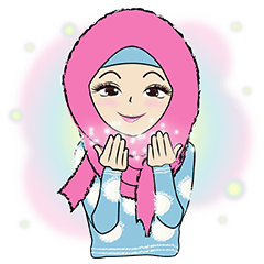 [LINEスタンプ] Fadia : Hijab is my Crown Eng Ver.