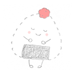 [LINEスタンプ] ふんわりおにぎりくん