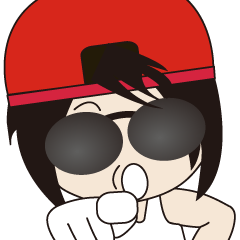 [LINEスタンプ] Red Hat younger brother