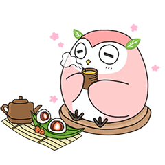 [LINEスタンプ] Strawberry Mochi ＆ Brown Sugar Mochi