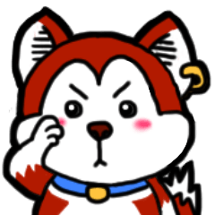 [LINEスタンプ] Dog wearing earrings