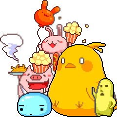 [LINEスタンプ] ドットモンスター