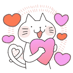 [LINEスタンプ] のびやかなねこ