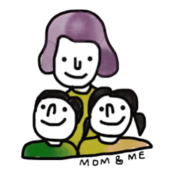 [LINEスタンプ] Mom and meの画像（メイン）