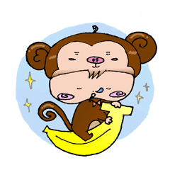 [LINEスタンプ] I'm a little monkey1