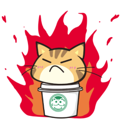[LINEスタンプ] カフェ猫 by 缶猫