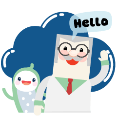 [LINEスタンプ] Dr. Gambac ＆ Kamio Fin Stickers