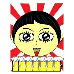[LINEスタンプ] MALALOS X BEER