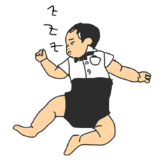 [LINEスタンプ] へたっぴ赤ちゃん