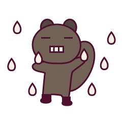 [LINEスタンプ] 黒りすぽん