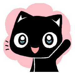 [LINEスタンプ] mew mew blacky 5